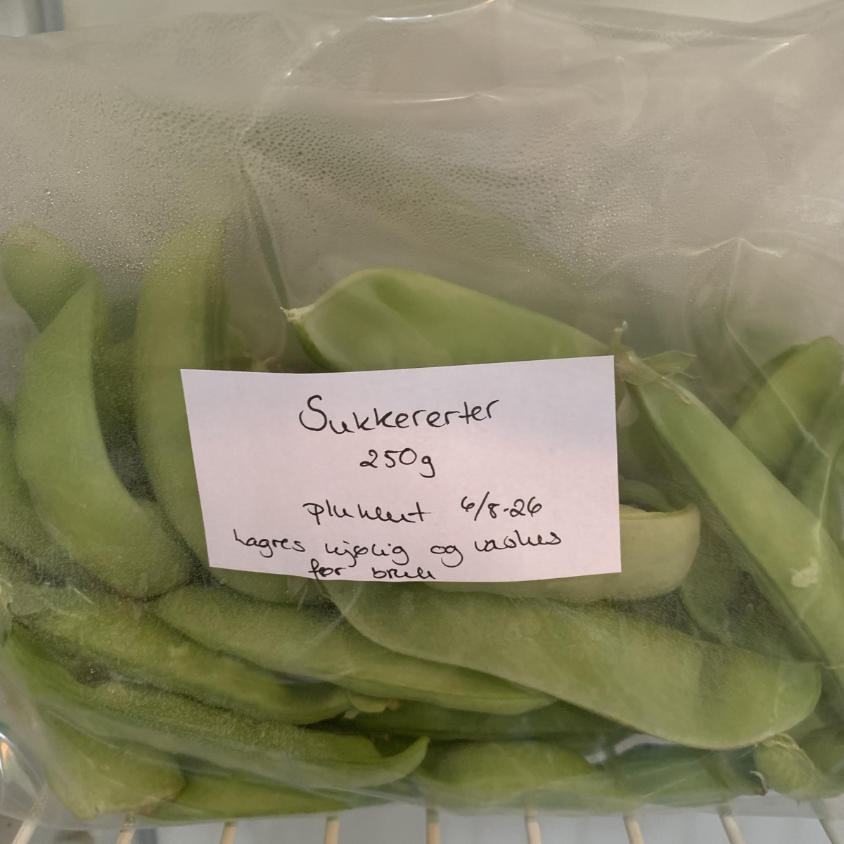 Sukkererter 250g