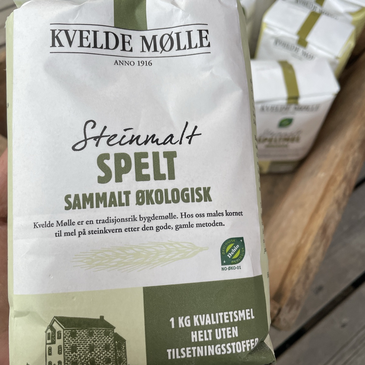 Speltmel sammalt fin 1 kg, økologisk