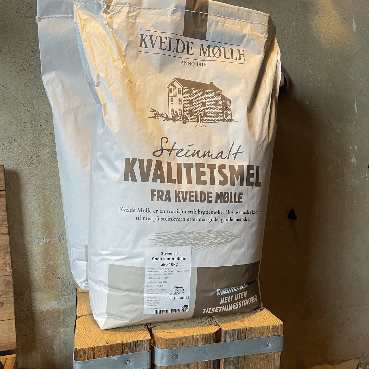 Speltmel sammalt fin 10 kg, økologisk