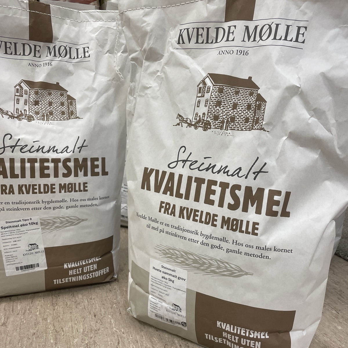 Hvetemel sammalt grov 5 kg, økologisk
