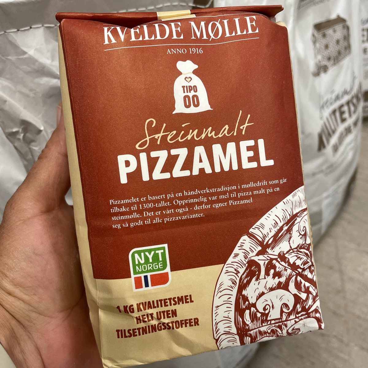 Pizzamel florsiktet Tipo 00, 1 kg